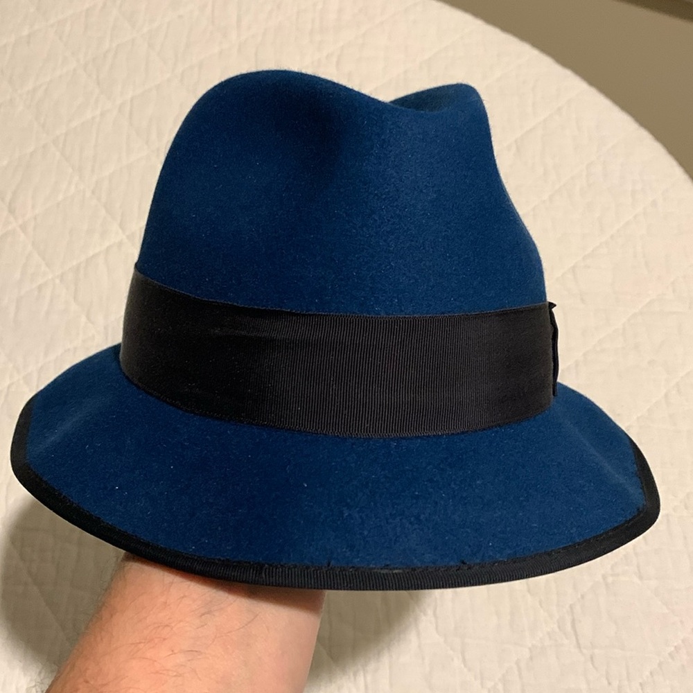 Bates Trilby Hat Dark Blue 7 3/8
